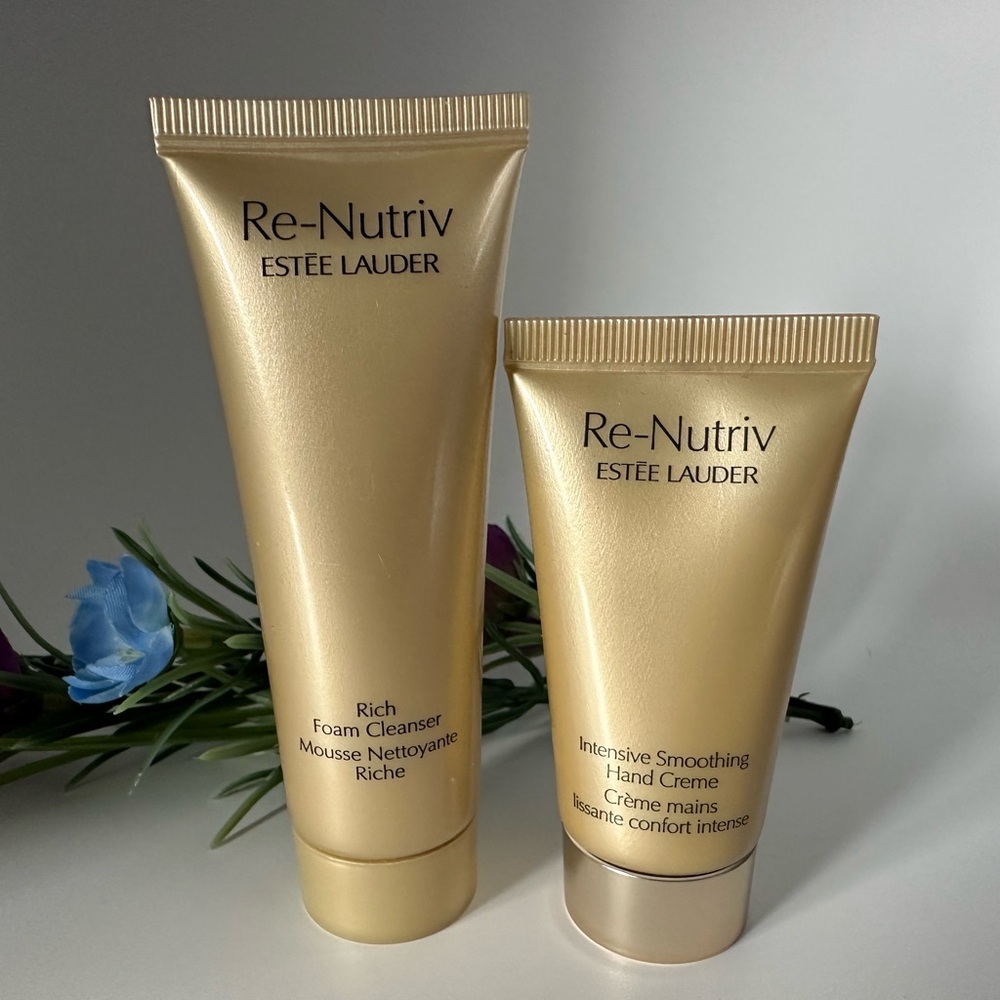 Estée Lauder Re-Nutriv Duo ~ includes rich foam cleanser and Hand Creme~ New!